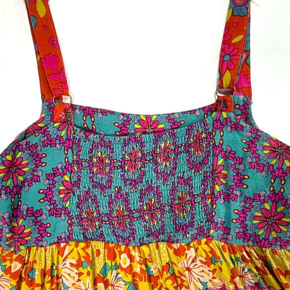 NATURAL LIFE Women Patricia Maxi Dress Flowy Tiered Boho Hippie Festival SZ XS - Picture 14 of 16